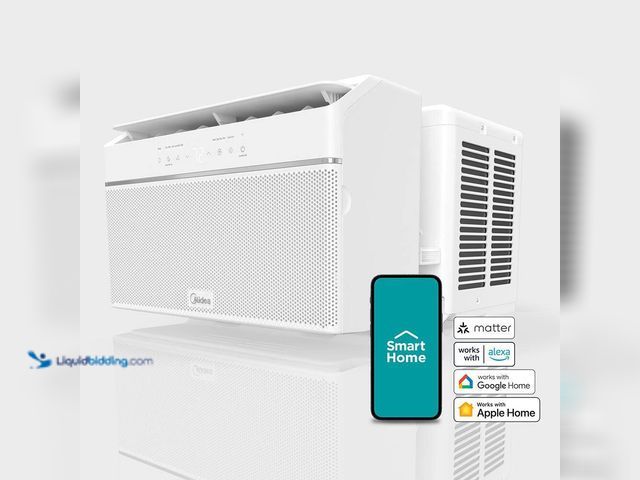 Lot 49-5412924 - Midea
8,000 BTU 115-Volt U Plus Shaped Smart Inverter Window Air Conditioner Wi-Fi, for up to 350 s...