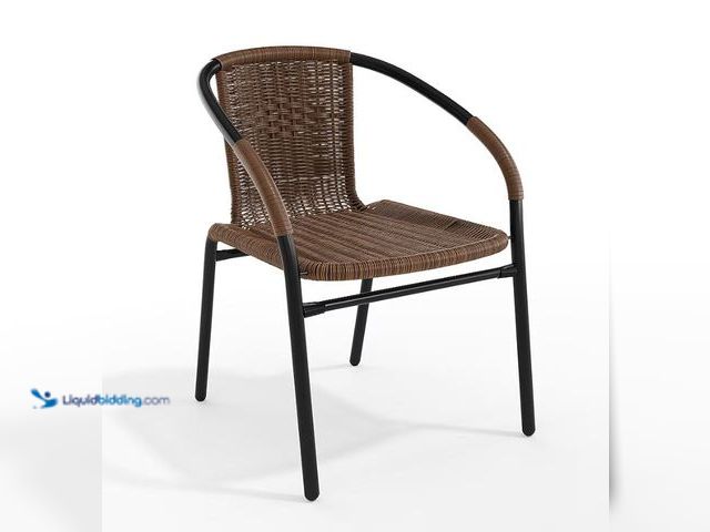 Lot 49-1631881 - Lot of (4) Flash Furniture Lila Contemporary/Modern Dining Arm Chair (Metal Frame), Model #889142043...