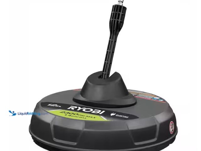 Lot 49-1570348 - RYOBI 12 in. 2,300 PSI Electric Pressure Washers Surface Cleaner, Model # RY31012, Slightly used, To...