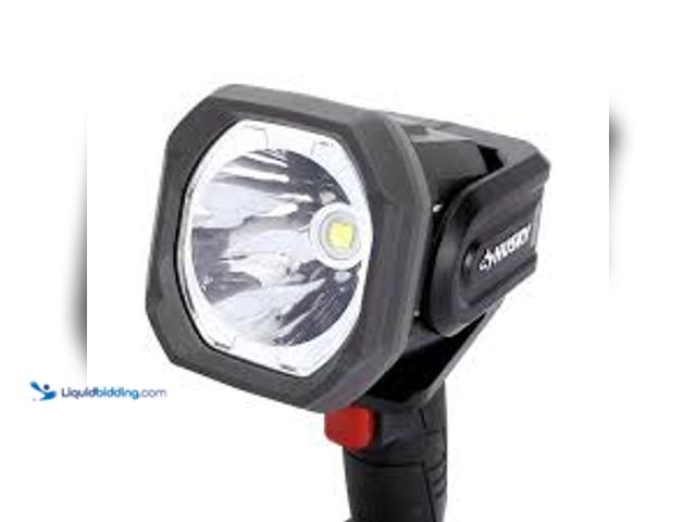 Lot 49-3532253 - Husky 5000 Lumen Hybrid Power Swivel Rechargeable Spotlight. Model # 91640. New