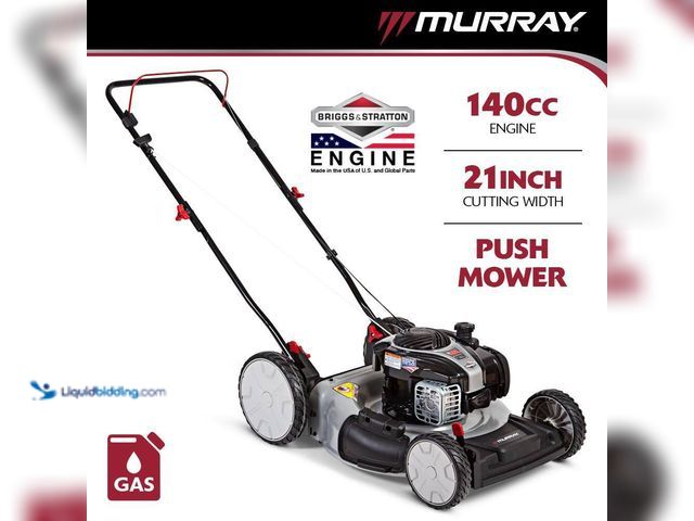 Lot 49-5449279 - Murray
21 in. 140 cc Briggs and Stratton Walk Behind Gas Push Lawn Mower with Height Adjustment and...