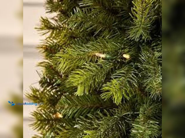 Lot 49-5448787 - Home Accents Holiday 7.5 ft Barbour White Spruce Christmas Tree. Unused