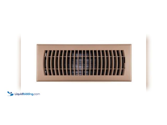 Lot 49-5548793 - QTY 7 - Everbilt 4 in. x 12 in. 1-Way Plastic Floor Register in Brown Model # E160MBP04X12 NEW