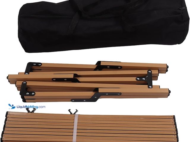 Lot 49-5554308 - Folding Camping Table Portable Outdoor Roll Up Top Table with Carry Bag Folding Picnic Table for Hom...