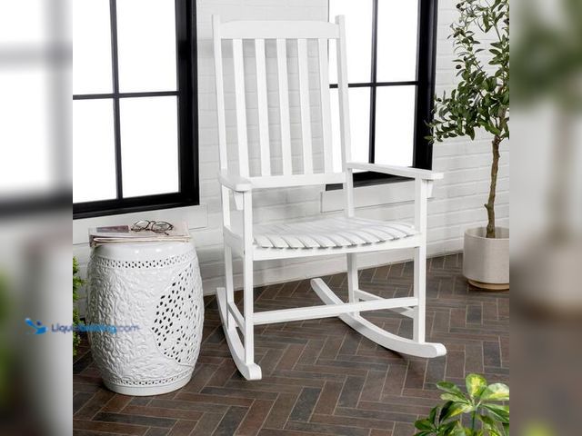 Lot 49-5542621 - JONATHAN Y
Seagrove Farmhouse Classic Slat-Back 350 lbs. Support Acacia Wood Outdoor Rocking Chair,...