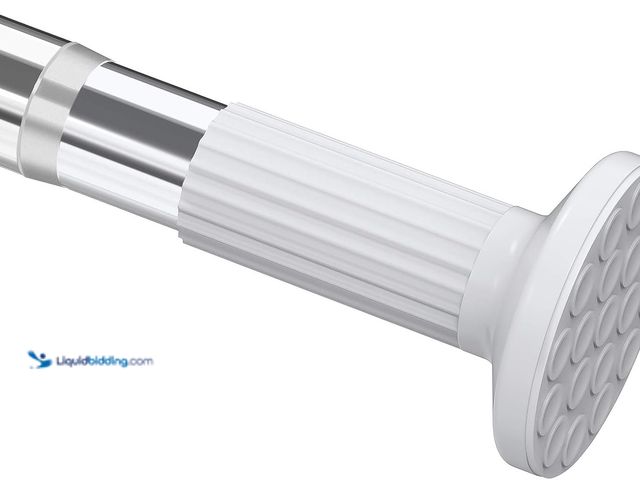 Lot 49-5460532 - Umimile Tension Curtain Rod, 51-126 inch Adjustable Spring Shower Tension Curtain Rod, Stainless Ste...