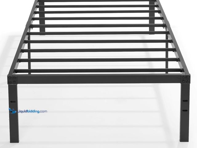 Lot 49-3531764 - VECELO 16" Twin Size Metal Platform Tall Bed Frame for Kids,Heavy Duty Steel Slat/Easy Assembly Matt...