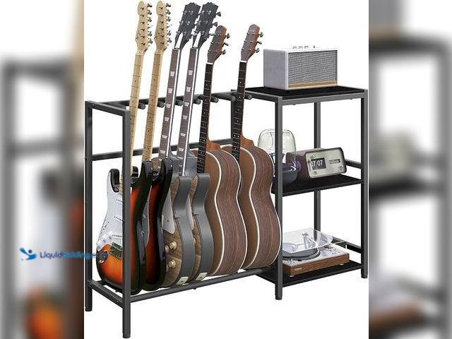 Lot 49-3563834 - MAHANCRIS Guitar Stand, Guitar Holder for 5-6 String Instruments, Suitable for Acoustic Guitar, Bass...