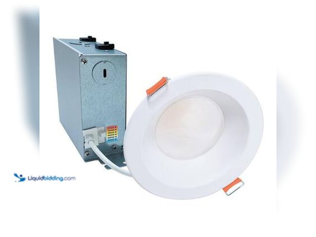 Lot 49-3564954 - HALO LCR6 6 in. Selectable CCT Round Canless Integrated LED White Recessed Light Retrofit Module Tri...