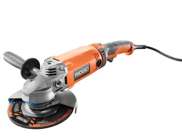 Lot 49-2005714 - RIDGID 15 Amp Corded 7 in. Twist Handle Angle Grinder, Model # R10202, Used, Powers on, Dirty from u...