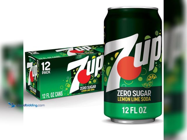 Lot 49-3563903 - Zero Sugar 7-Up Soda, 12 Oz., Pack of 12. Model 078000011814. Unused BEST BY: JAN 26, 2026