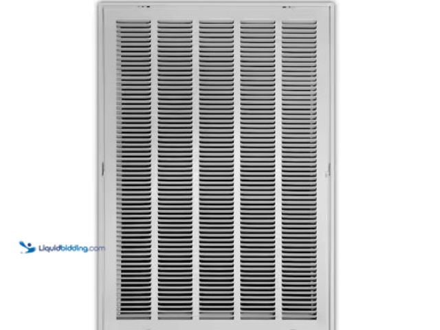 Lot 49-2004148 - Everbilt  20 in. x 30 in. Steel Return Air Filter Grille in White, Model # E190RF20X30, Unused.  Ref...