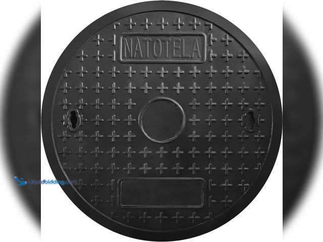 Lot 49-5478293 - Round Manhole Cover 24in Outside Diameter- NO FRAME,Fiberglass Recessed Solid Top Covers,Replacement...