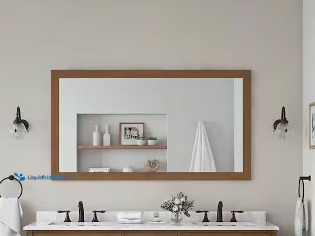 Lot 49-1568379 - Home Decorators Collection Caville 60 in. W x 32 in. H Rectangular Framed Wall Mount Bathroom Vanity...