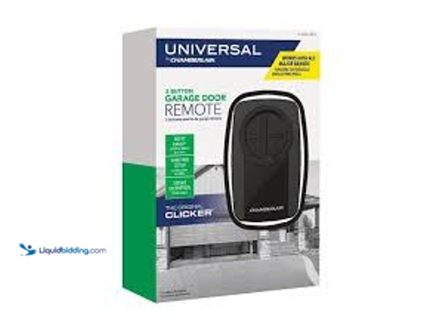 Lot 49-5415448 - Qty. 2. Chamberlain Universal Garage Door Remote Clicker with 2-Button Control. Model # KLIK5U-BK2. ...