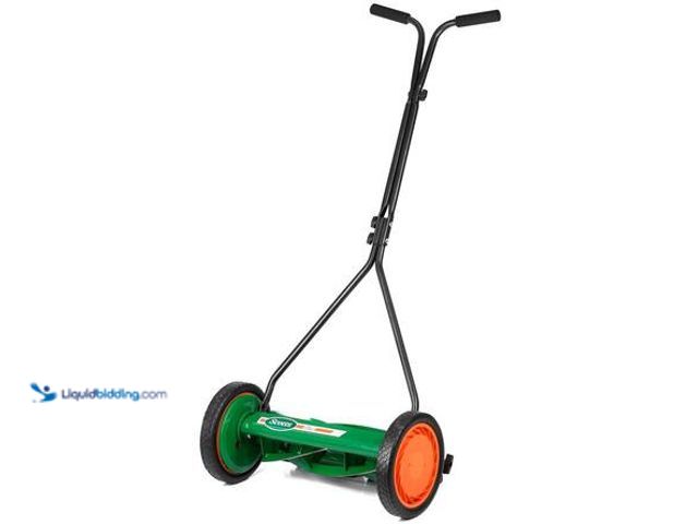 Lot 49-5559283 - Scotts Scott's 16 in. Manual Walk Behind Push Reel Lawn Mower. Model # 415-16S. Unused