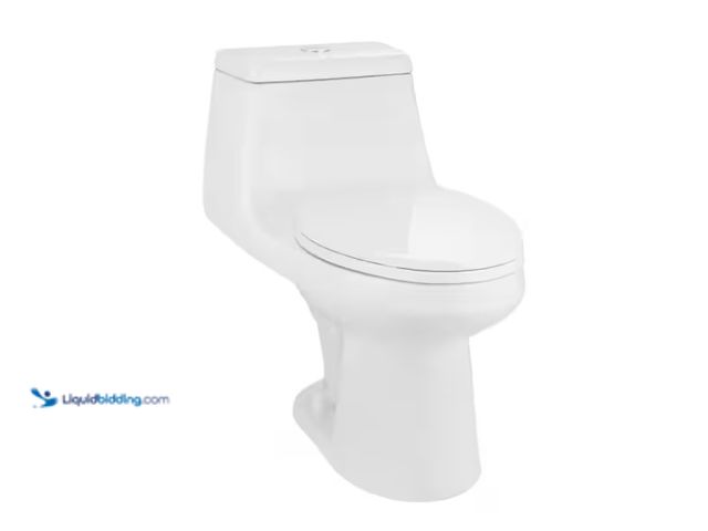 Lot 49-1571163 - Glacier Bay McClure 12 inch Rough In One-Piece 1.1 GPF/1.6 GPF Dual Flush Elongated Toilet in White ...