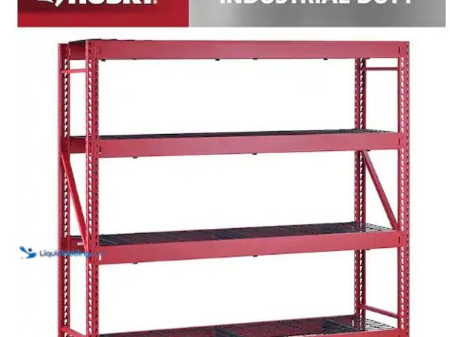 Lot 49-5546246 - Husky
4-Shelf Metal Industrial Duty Freestanding Garage Storage Shelving Unit in Red (77 in. W x 72 ...
