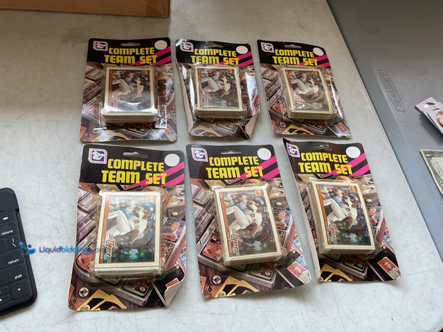 Lot 49-5350477 - Other LOT OF 6 1990 SPORTS DESIGN PRODUCTS DETROIT TIGERS COMPLETE TEAM SETS ALL SEALED LOADED WITH ...
