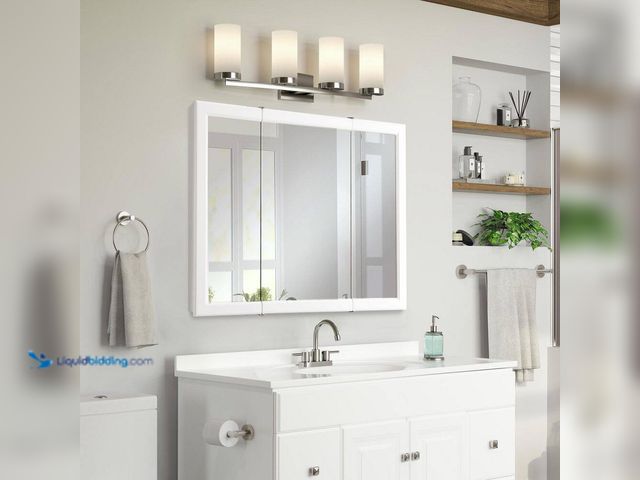 Lot 49-5463770 - Design House
Wyndham 36 in. W x 30 in. H x 4-3/4 in. D Framed Tri-View Surface-Mount Bathroom Medic...