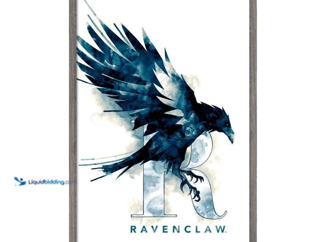 Lot 49-1556619 - Trends International The Wizarding World: Harry Potter - Ravenclaw Illustrated House Logo Wall Poste...