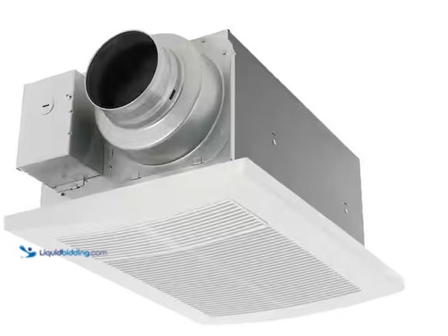 Lot 49-5486407 - Panasonic
Whisper Cozy DC 80/110 CFM Pick-A-Flow Ceiling Bathroom Exhaust Fan/Heater with Flex-Z-Fa...