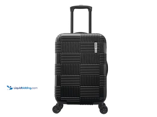 Lot 49-5538606 - American Tourister Large Checked Luggage Suitcase 28" Hardside Spinner 8-Wheel. Model #049845308827....