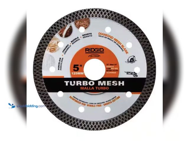 Lot 49-2006362 - RIDGID 5 in. Turbo Mesh Rim Diamond Blade, Model # HD-CM50P, Unused, Has attachments.  Ref#PA0727