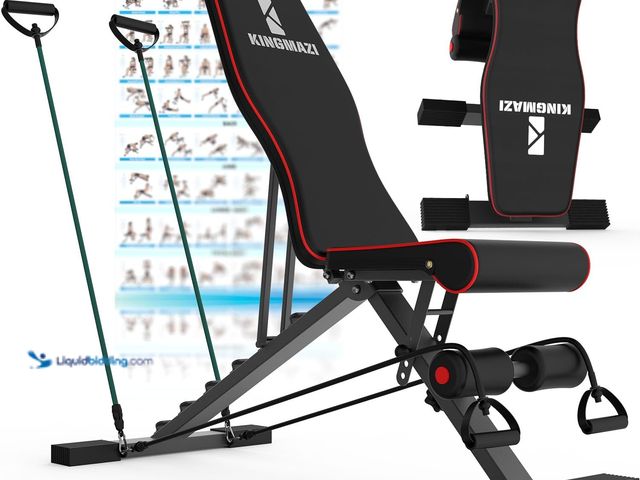 Lot 49-5546048 - Adjustable Weight Bench, Exercise Workout Bench for Full Body Workout- Multi-Purpose Foldable Bench,...