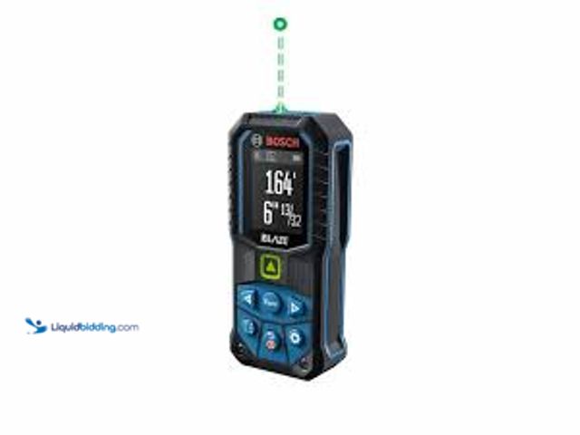 Lot 49-5483609 - Bosch BLAZE 165 ft. Dual Power Battery Green Laser Distance Tape Measuring Tool w Bluetooth & Measur...
