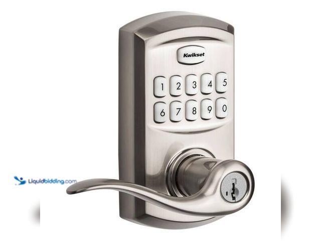 Lot 49-5452336 - Kwikset SmartCode 917 Keypad Keyless Entry Traditional Residential Electronic Lever Deadbolt Alterna...