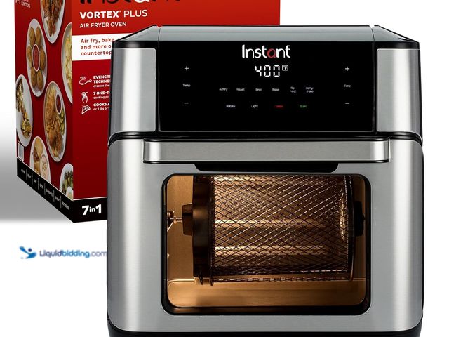 Lot 49-5422354 - Instant Pot 10QT Air Fryer, 7-in-1 Functions with EvenCrisp Technology that Crisps, Broils, Bakes, R...