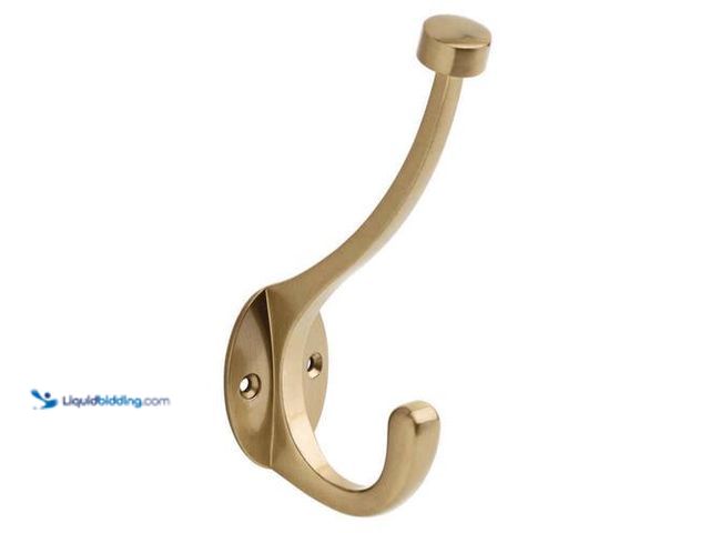 Lot 49-3617054 - Set of (6) Liberty 5-5/8 in. Champagne Bronze Pilltop Coat Hooks, model # 1002091824 - Unused   Ref#...