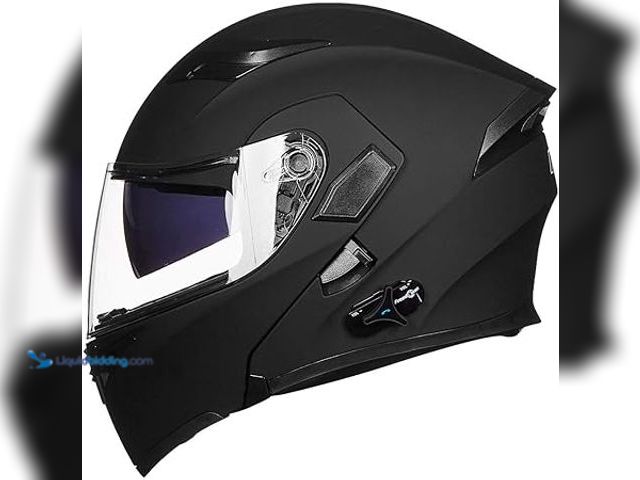 Lot 49-5448429 - XXL - ILM Bluetooth Motorcycle Helmet Modular Flip up Full Face Dual Visor 6 Riders Group Intercom M...