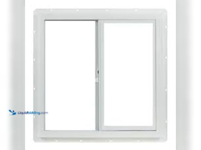 Lot 49-5475495 - TAFCO WINDOWS 24 in. x 24 in. White Left-Hand Double-Pane Insulated Glass Vinyl Sliding Window with ...