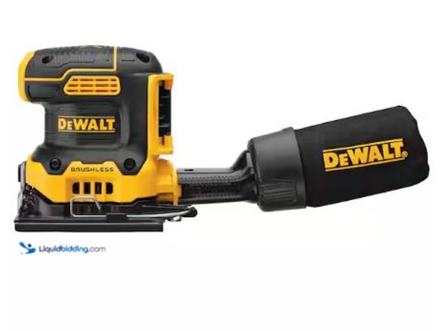 Lot 49-1625416 - DEWALT 20V MAX XR Cordless Brushless 1/4 Sheet Variable Speed Sander (Tool Only), Model # DCW200B, S...