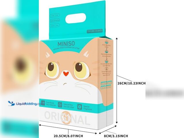Lot 49-3563464 - QTY 2 - MINISO Clumping Cat Litter, Tofu+Bentonite+Cassava, Odor Control, Rapid Clumping, Water Abso...