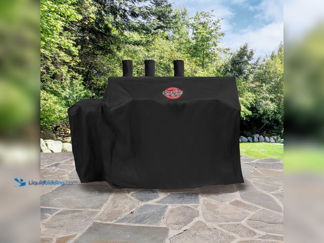 Lot 49-5539635 - Char-Griller Adjustable Grill Cover (Fits Double Play 5650 & Triple Play 93560). Model: 18080. Unuse...