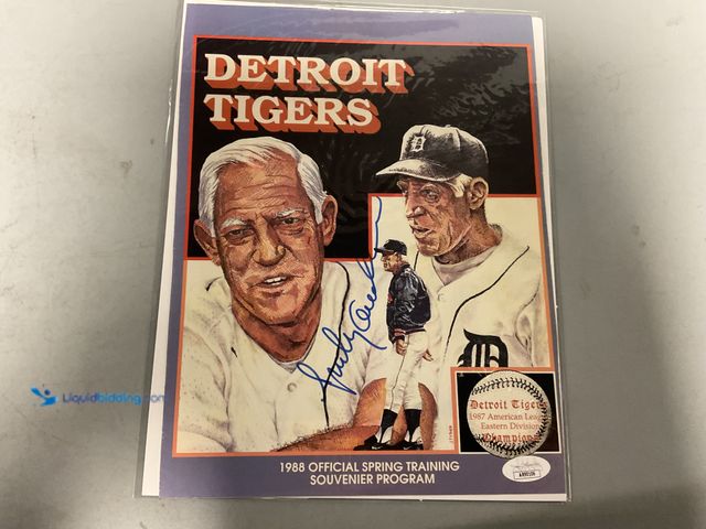 Lot 49-1505940 - WOW! AUTOGRAPHED 8X10 BY THE ONE AND ONLY SPARKY ANDERSON WITH JSA COA. AMAZING AUTOGRAPH FOR ANY CO...