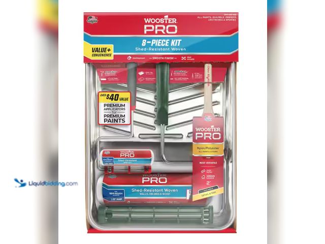 Lot 49-2000413 - Lot of (3) 8-piece Wooster Pro Roller Tray Sets, Model # 0HR3600090, Unused, Trays are dented.   Ref...