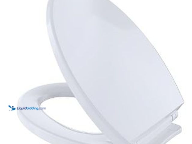 Lot 49-3464317 - Toto SS114#01 SS114 01 SoftClose Elongated Toilet Seat Cover, Cotton White, Model# B0018LD9GW, New  ...