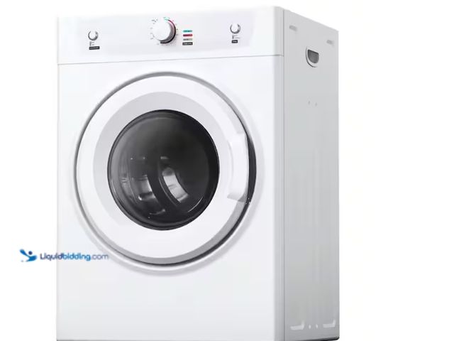 Lot 49-1599731 - SIMZLIFE 3.5 cu. ft. vented Front Load Stackable Electric Compact Dryer in White with Multiple Dryin...