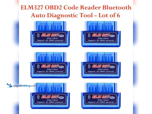 Lot 49-3435017 - Lot of 6 ELM327 OBD2 Code Reader Bluetooth Auto Diagnostic Tools - NEW - A great diagnostic tool for...