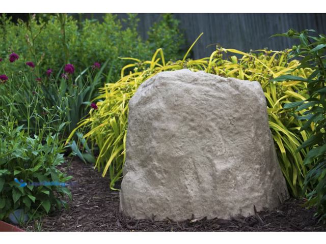 Lot 49-2020916 - Sandstone Plastic Boulder for Hiding Pumps, Unused.   Ref#BULK0914
