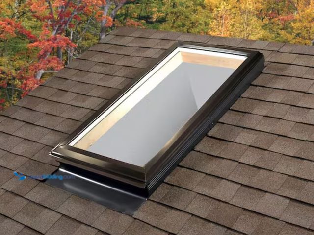Lot 49-2006320 - SUN-TEK Skylight with Clear Tempered Glass, Size 17" x 49", Bronze Frame, Model # FGC, Unused, Facto...