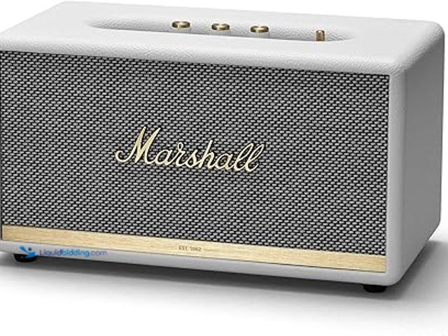 Lot 49-1518351 - Marshall Woburn II Wireless Bluetooth Speaker, White -  Model #B07HPM264C, New  Ref#MTMED0624
