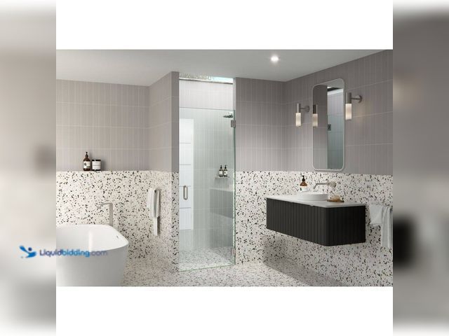 Lot 49-5512138 - Glass Warehouse 25.5 in. W x 78 in. H Pivot/Hinged Frameless Shower Door in Brushed Nickel - Door On...