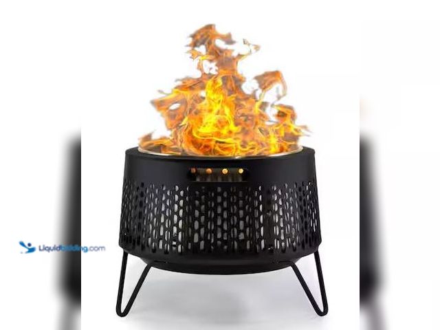 Lot 49-3539103 - TIKI
20 in. Smokeless Wood Burning Huddle Fire Pit with Stand, Removable Ash Pan and Weather Resist...