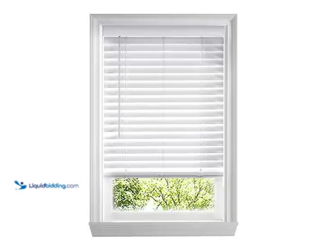 Lot 49-1576384 - Lot of (3) Home Decorators Collection White Cordless Faux Wood Blinds for Windows with 2 in. Slats -...