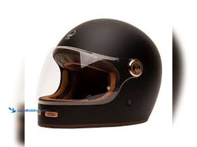 Lot 49-5545372 - Motorcycle Helmet with Visor (Brown) Unused